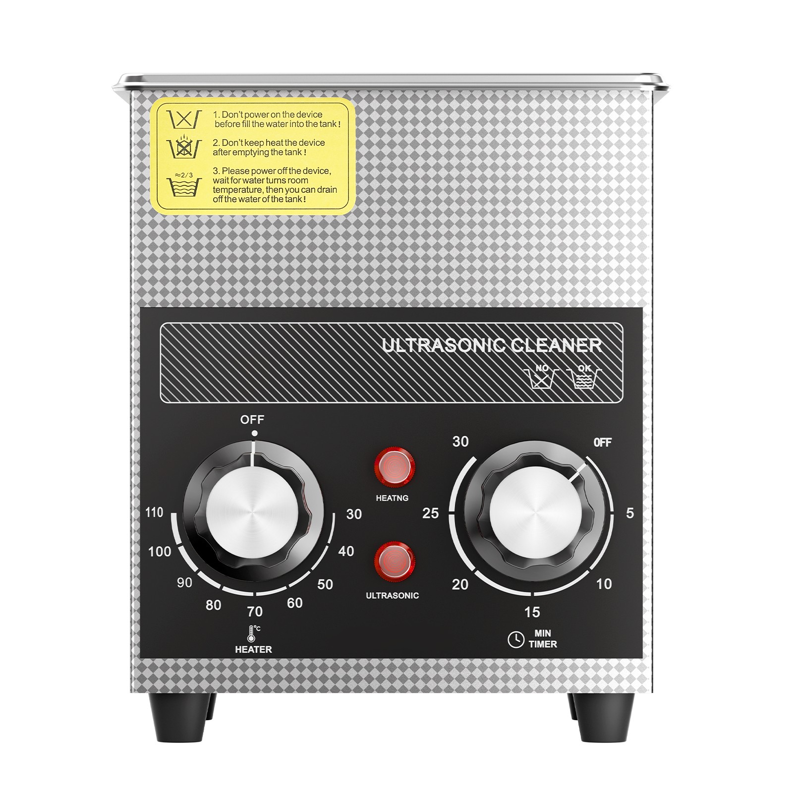 Uimoso 2L Ultrasonic Cleaner with Heater Timer & Basket Digital Sonic Machine