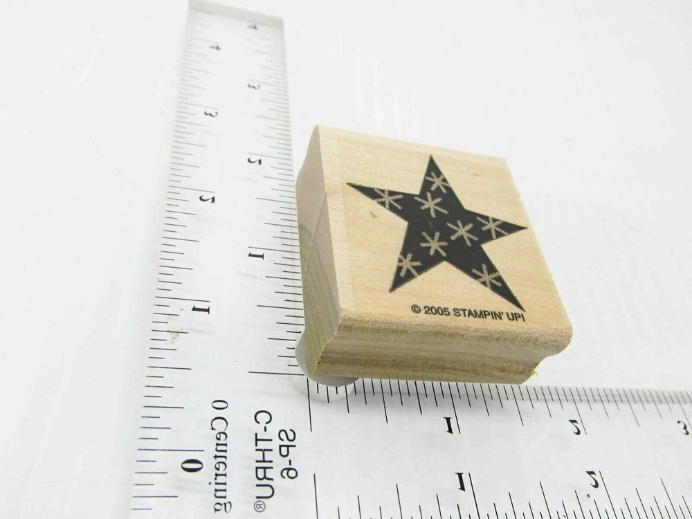 Christmas Star Rubber Stamp - Stamp Set B378