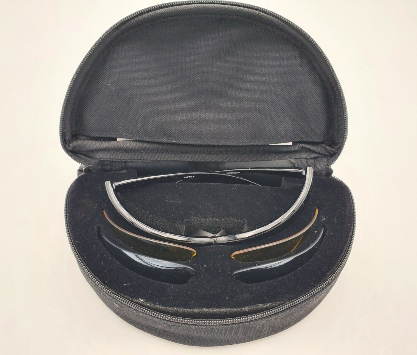 NYX Golf Sunglasses Set With Case Set & Case & Lenses Classic Competition Style