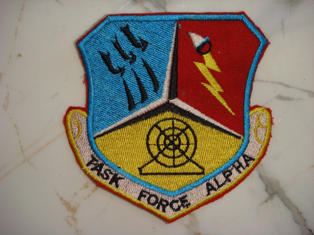 USAF TASK FORCE ALPHA PROJECT IGLOO WHITE HCM TRAIL, VIETNAM WAR PATCH