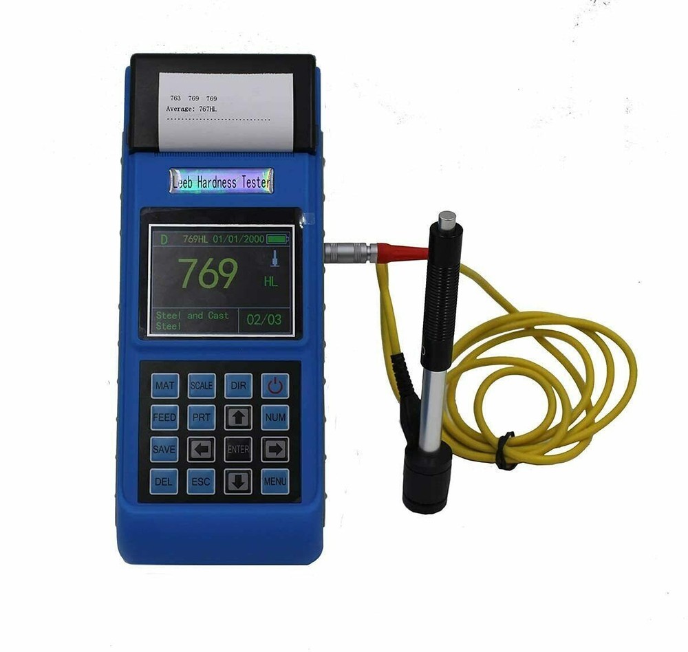 Leeb Rebound Hardness Test with D Impact Device USB Interface Built in Printer