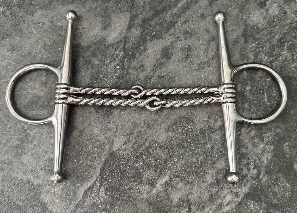 Double Twisted  5” Wire Full Cheek Snaffle Horse Bit