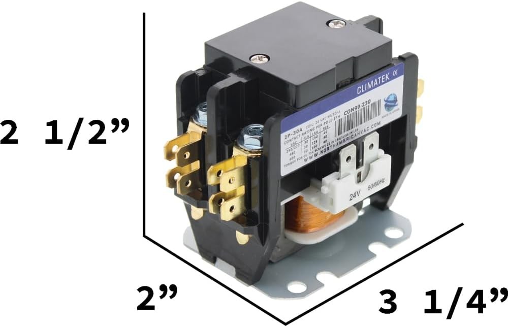 Replacement for Goodman Double Pole / 2 30 Amp Condenser Contactor...