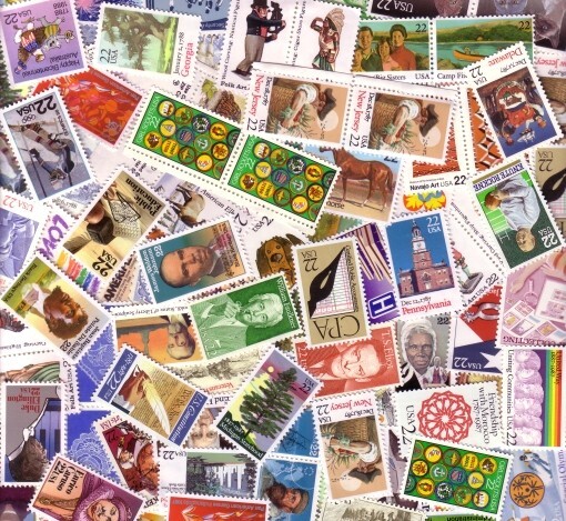 FIRST CLASS MAIL DISCOUNT POSTAGE - SEND 200 LETTERS 4 STAMP COMBOS BELOW FACE
