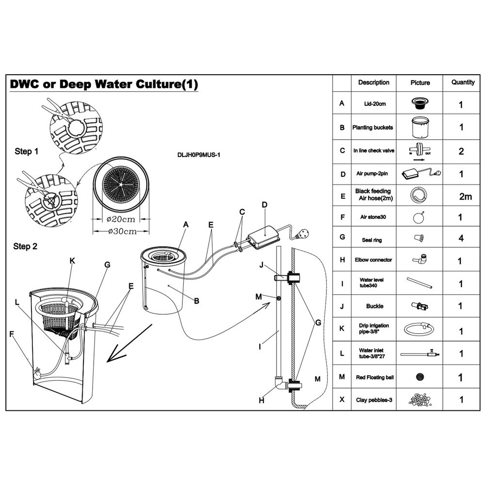 5 Gallon 1 Buckets Hydroponic Bucket Hydroponic Machine Drip Irrigation System