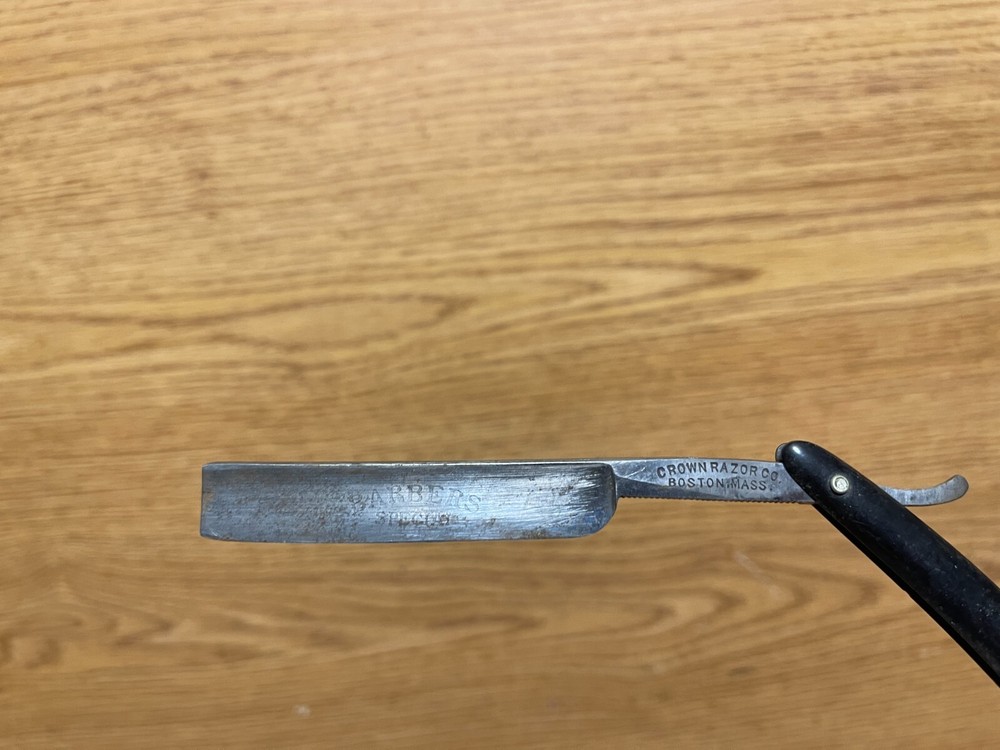 Crown Razor Straight Razor Boston Mass.
