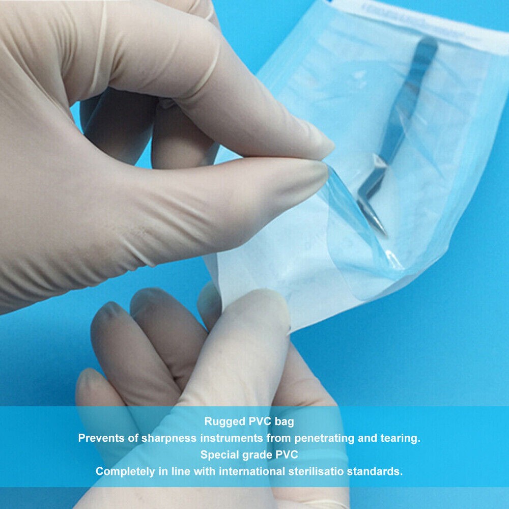 3 1/2" x 10" Self-Sealing Sterilization Pouch 200/Box