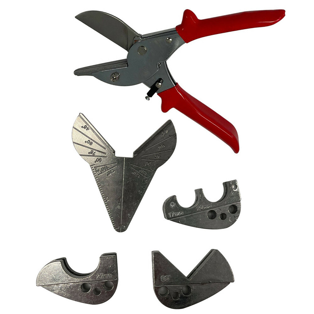 Multi-Functional Pipe Cutter Interchangeable Anvils Forged Steel Blade - 5Pc Set