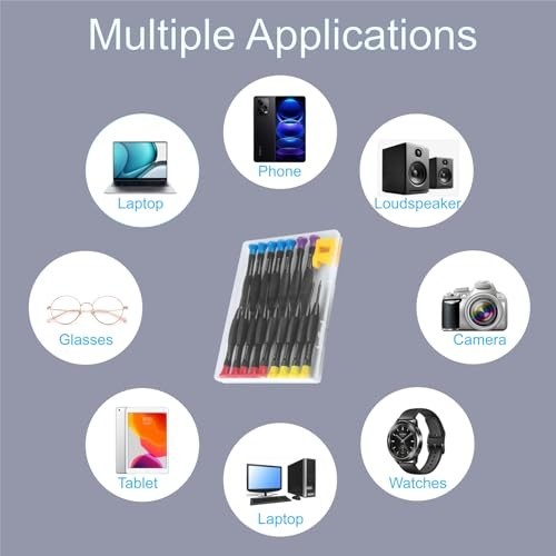 18PCS Mini Precision Screwdriver Set with Case, Magnetic Small Flathead Phillip