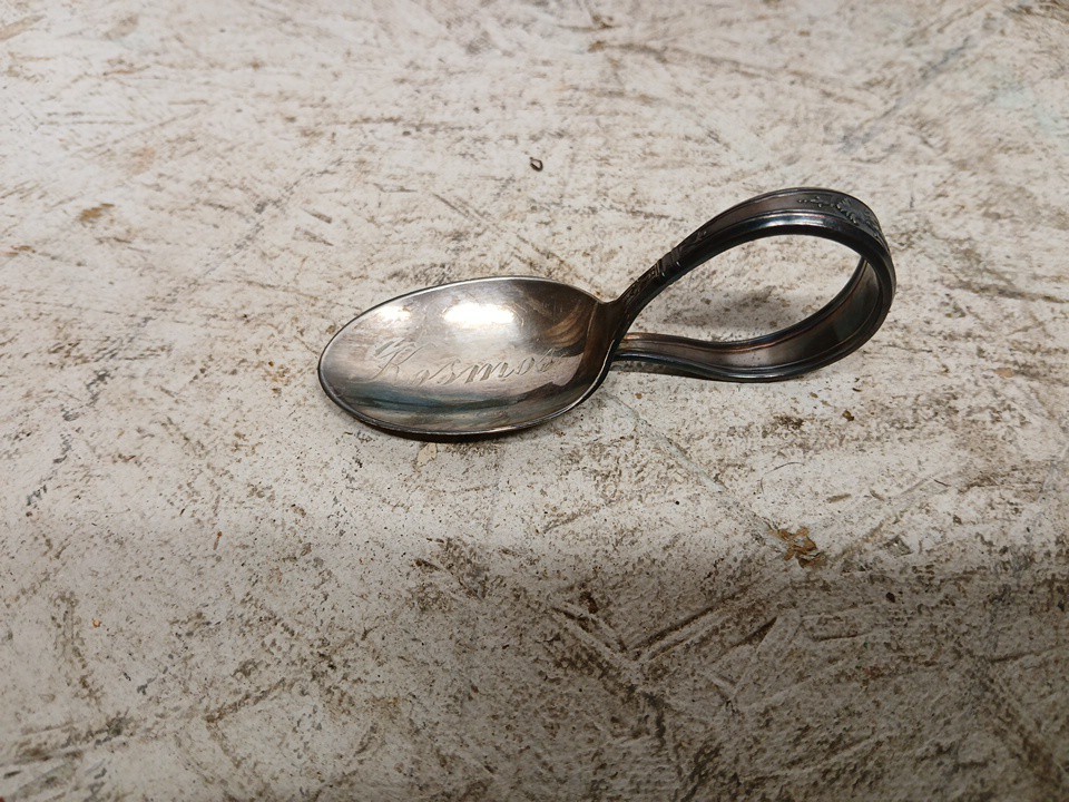 Collection of Vintage Silver Plated Nursery Baby Cups and Spoon Set of 2