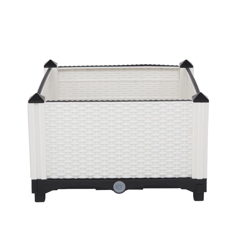 2Pcs Free Splicing Injection Planting Box White