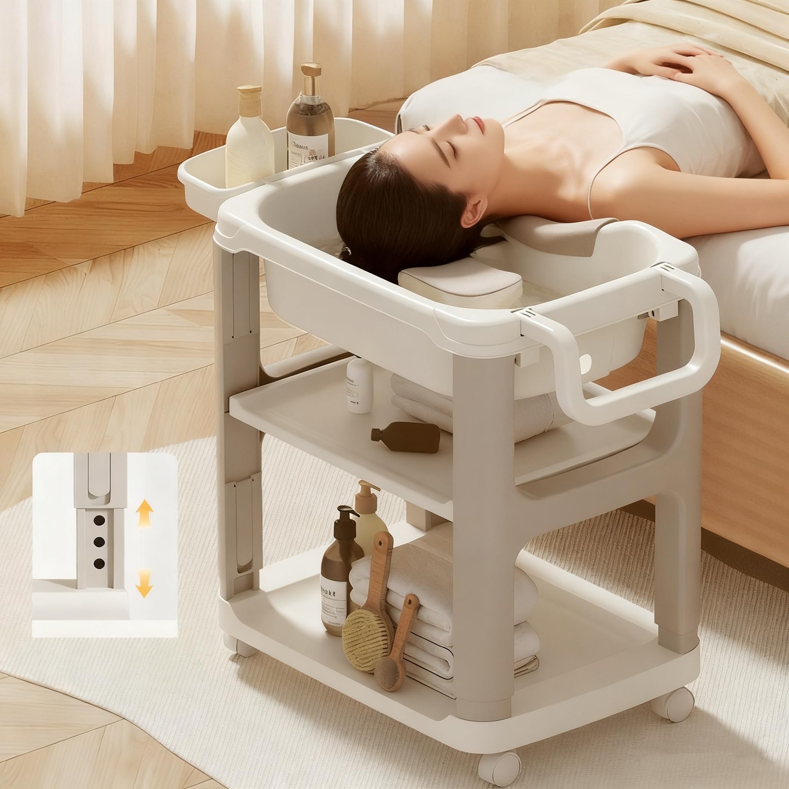 Portable Hair Washing Basin for Bedridden, Portable Shampoo Bowl | Hair Washi...