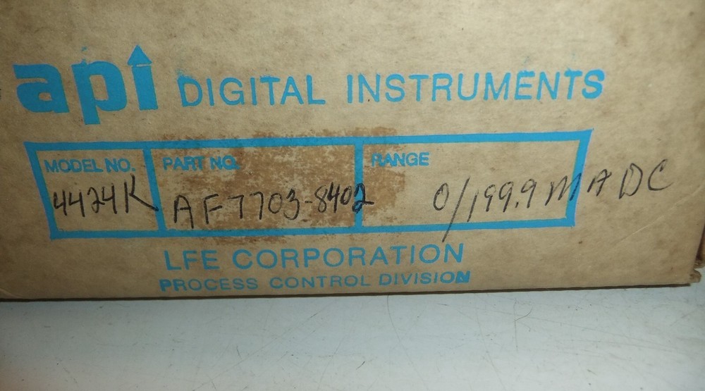 LFE / API AF7703-8402 Digital Panel Meter DC Milliamperes
