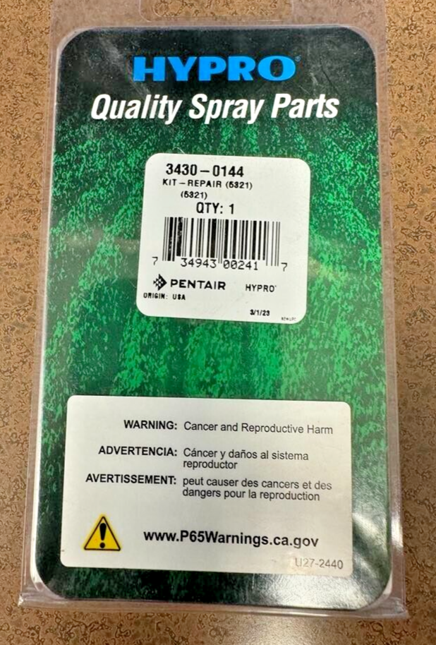 Hypro Pentair 5321 Series Piston Pump 3430-0144 Rubber Cup Kit