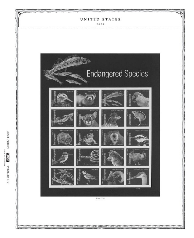 Scott US Minuteman Supplement #55 for Stamp issued in 2023