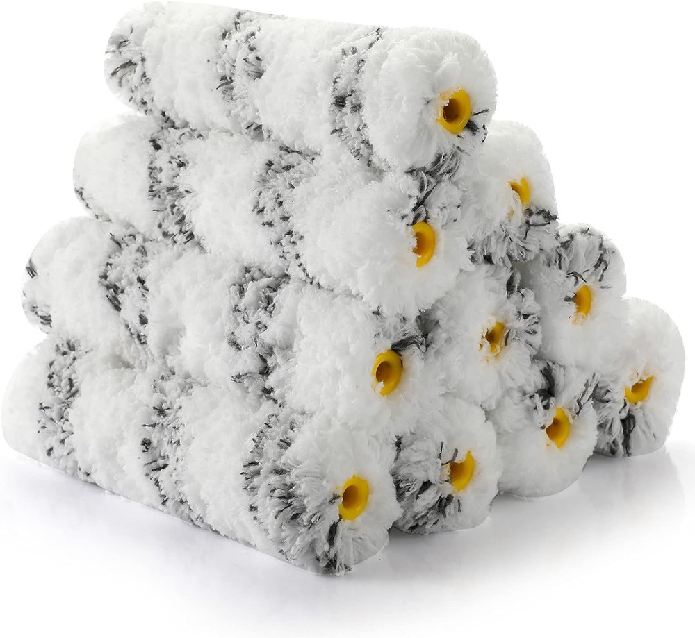Paint Roller 6 Inch 3/4 in Roller Naps,High-Density Microfiber Mini Roller with