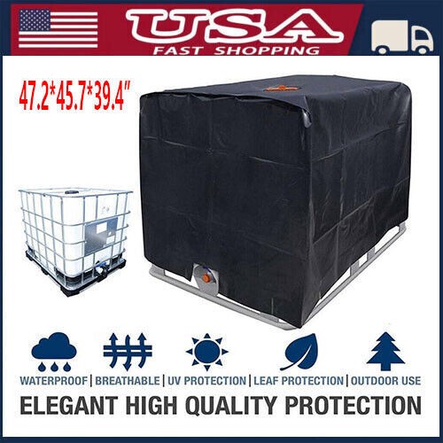 275 Gallon IBC Tote Cover Sunshade Water Proof Protector Hood 1000 L Garden Tank