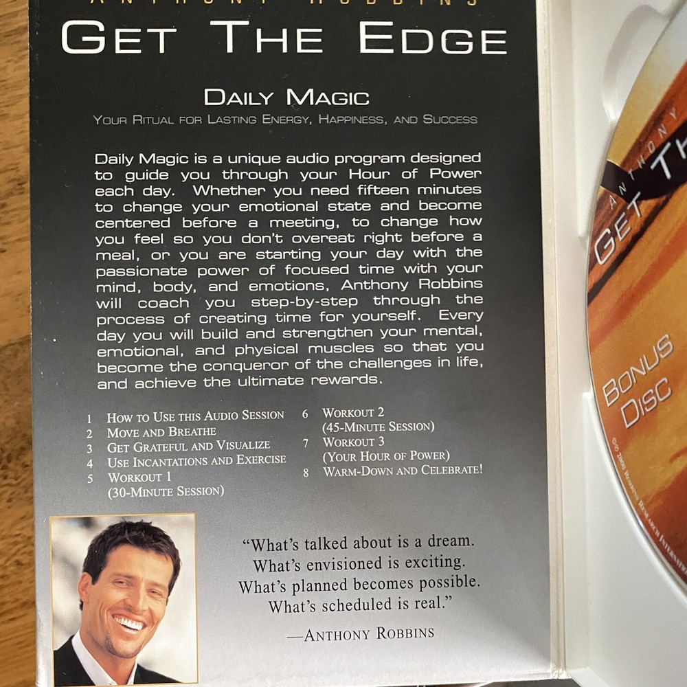 Anthony Robbins Get the Edge 7 Day Program Transform Your Life 10 CD Box Set