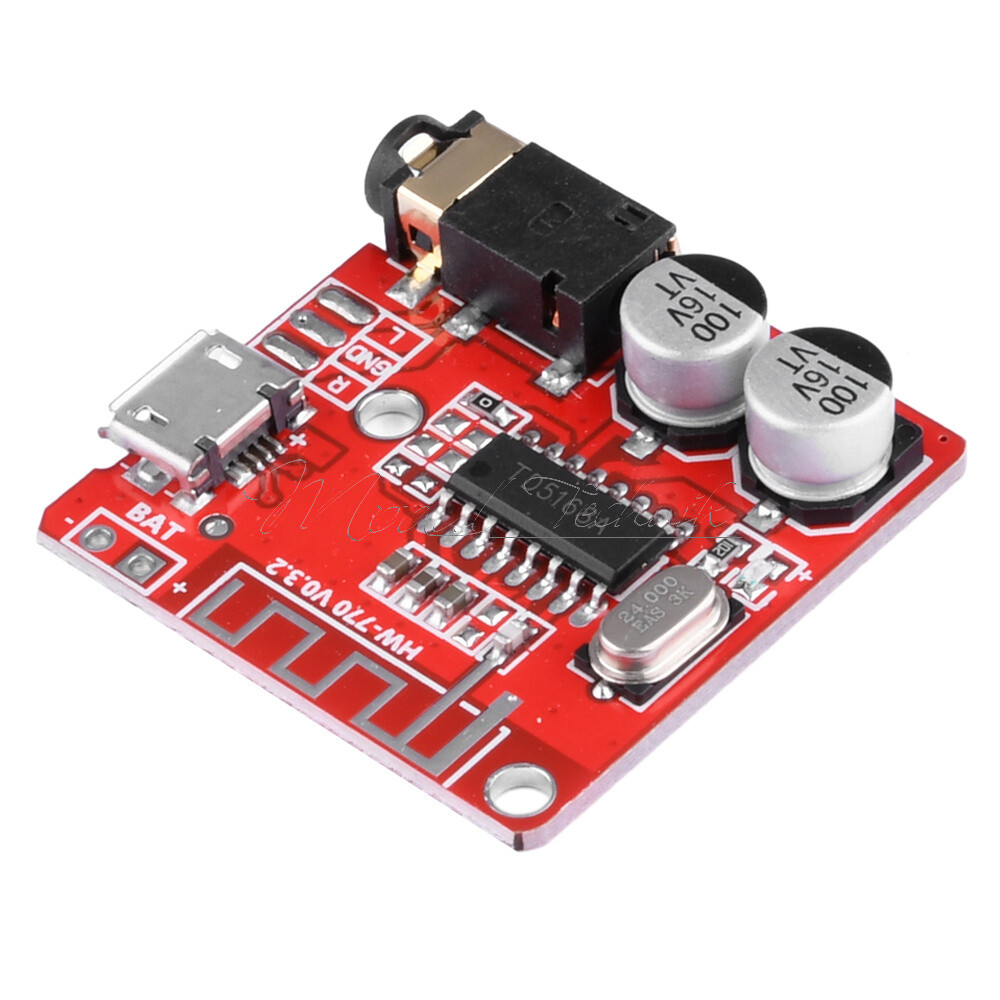 2PCS 3.7V-5V Mini Bluetooth 5.0 Audio Receiver MP3 Decoder Amplifier Board