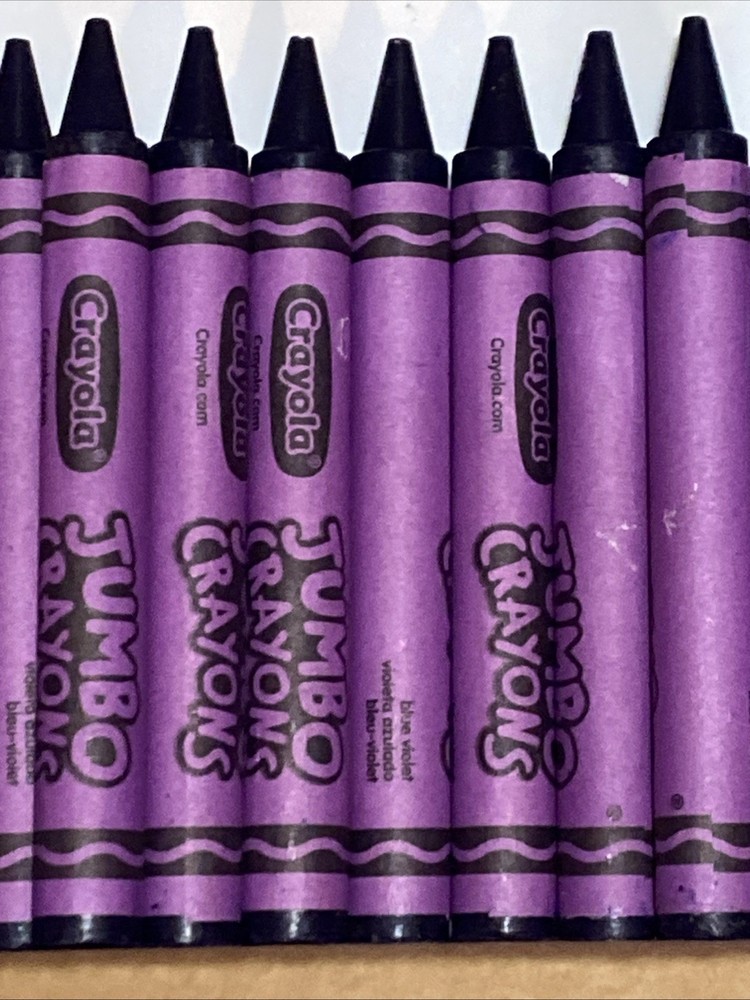 (16) JUMBO Crayola Crayons (blue violet)