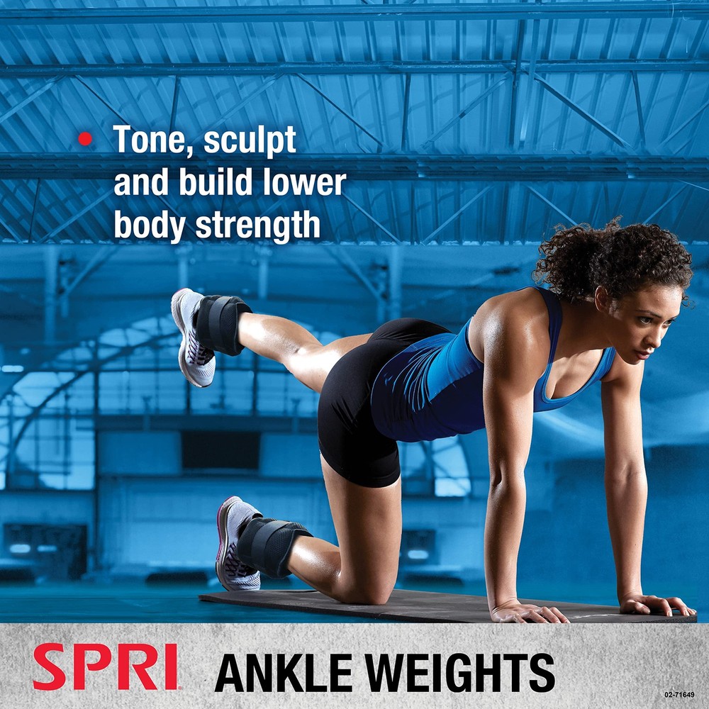 Adjustable Ankle Weights - Walking Weights for Strength Training Exercises, R...