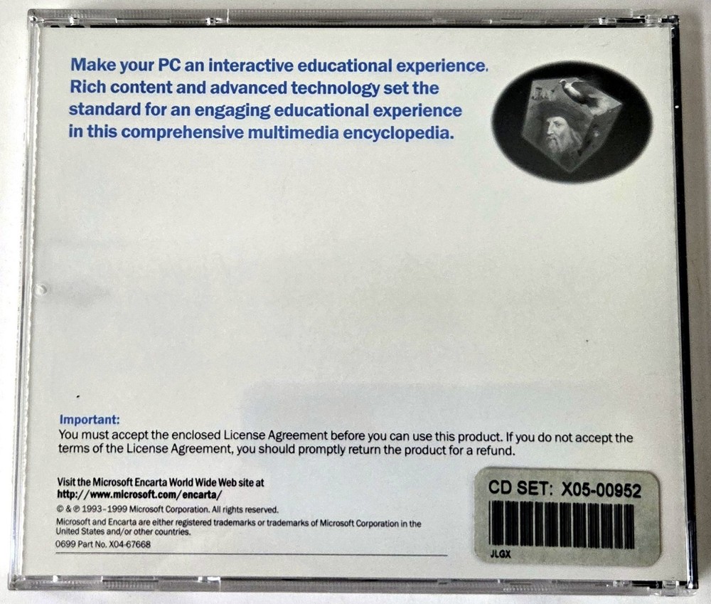 Microsoft Encarta Encyclopedia 2000 - Windows 95/98/NT CD-ROM