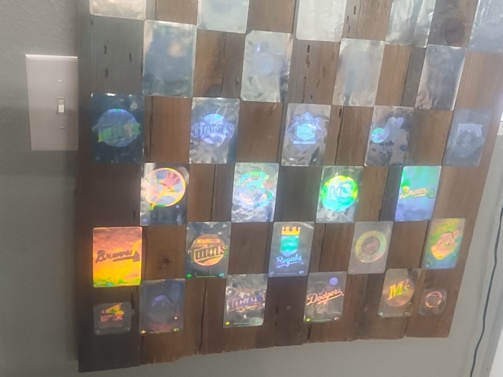 Baseball Wood Art