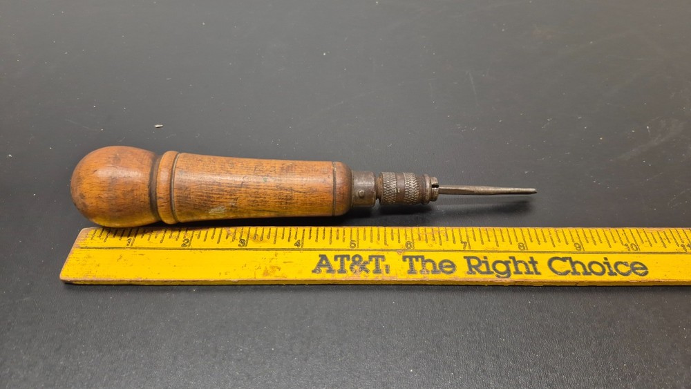 Antique Wood Handle Multi Tool with 5 Tools