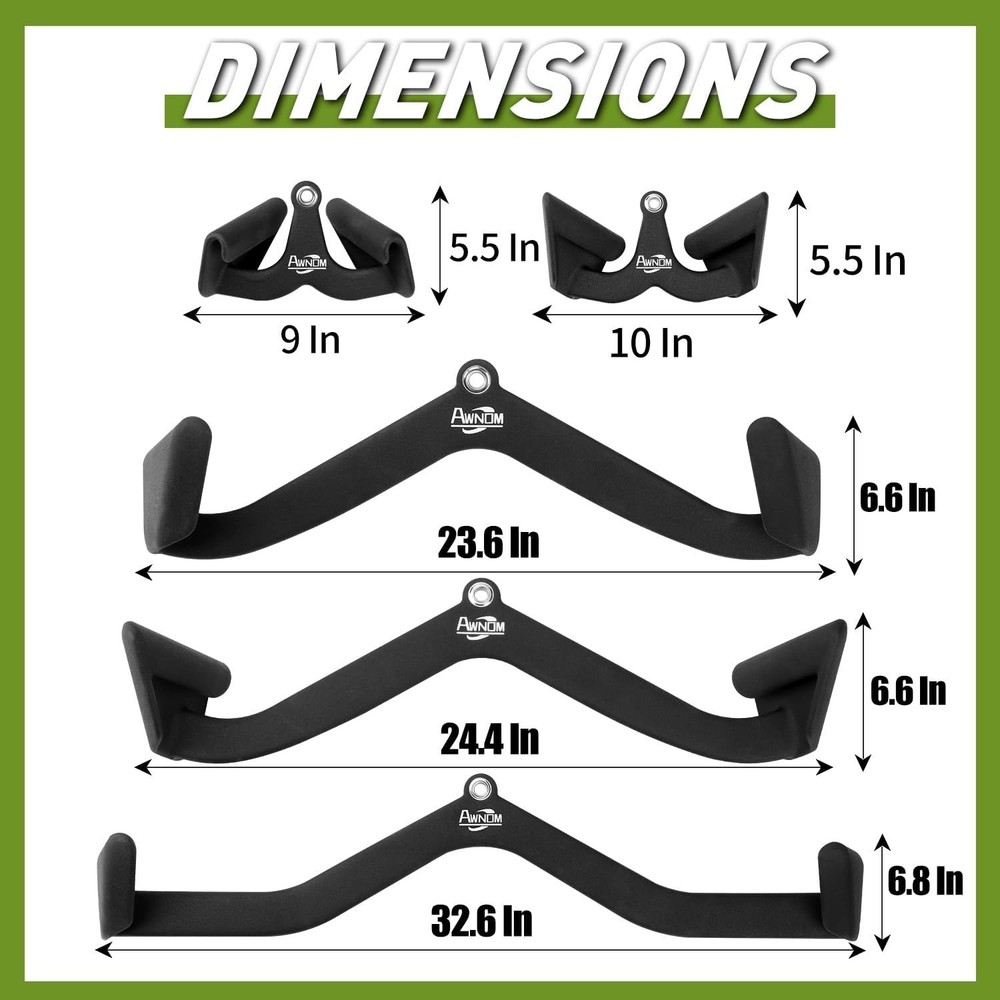 LAT Pulldown Attachments for Cable Machines, Cable Machine Attachments for Home