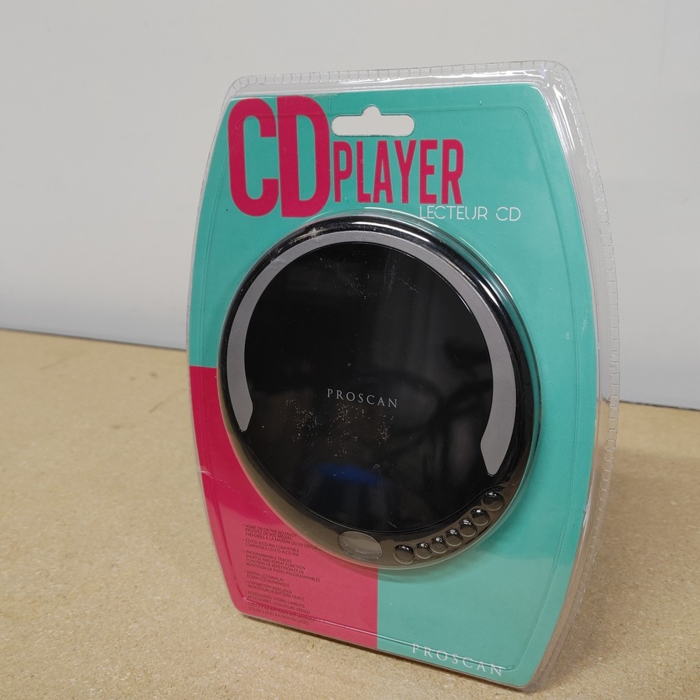 Proscan Personal Compact CD Player PCD300-BLACK NEW..