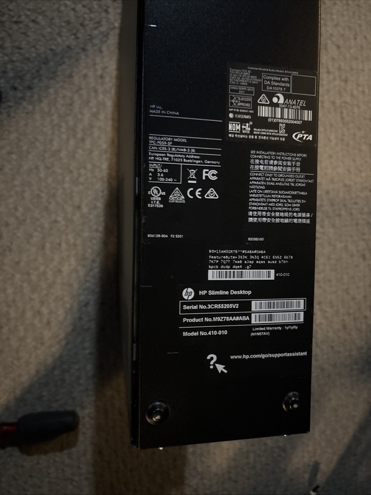 HP Slim Desktop 410-010