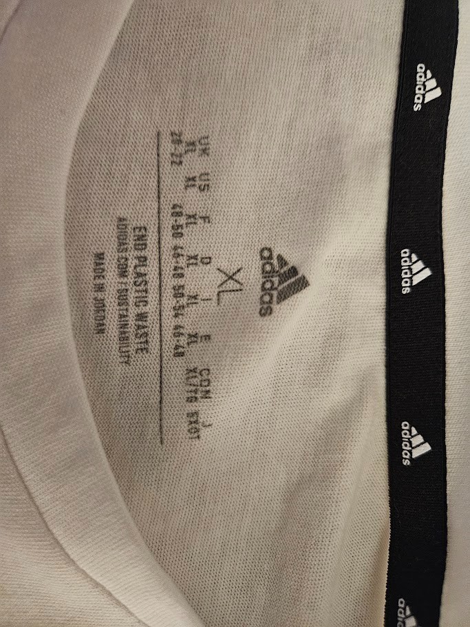 Adidas Trefoil Womans T Shirt White or Blue XL or XXL