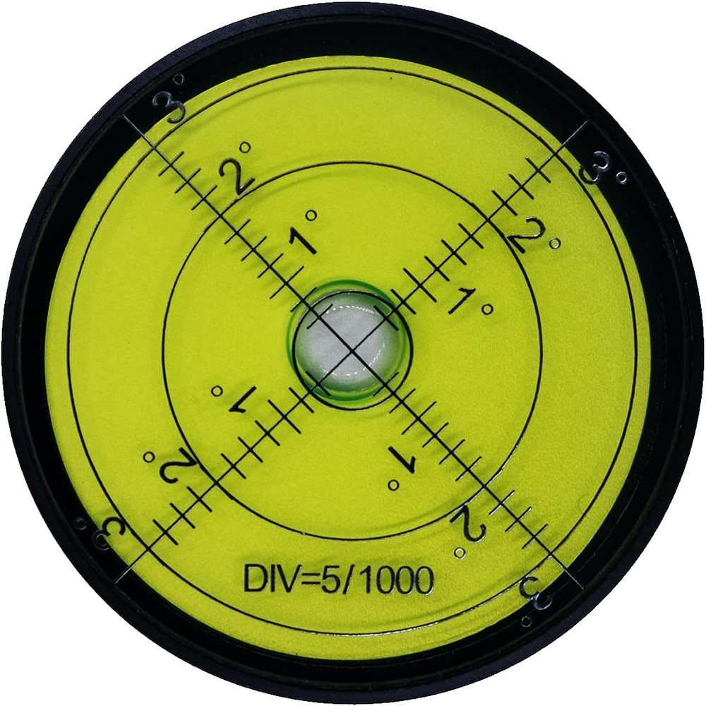 Aluminium High Precision Horizontal Leveler Bubble Level Tool Circle Round 2....