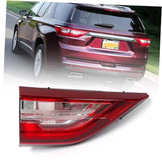 Right LED Tail Light Fit for Chevy Traverse 2018-2021, LH(Driver Side) Inner