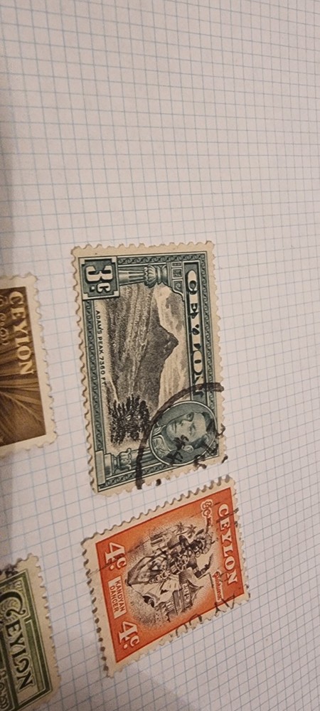 Celyon 1950s Stamps X 4