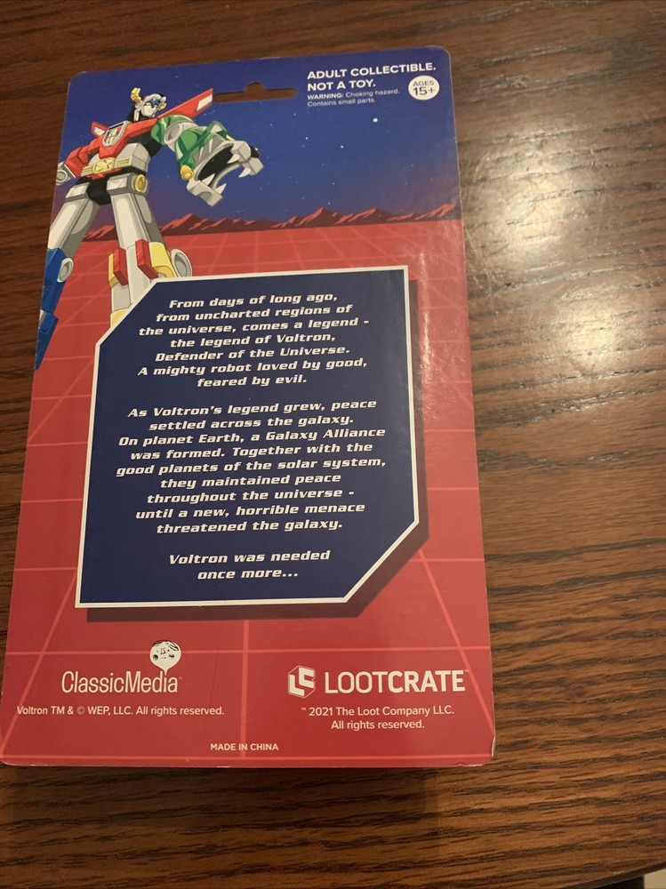 Lootcrate Voltron Eraser Set Figure Very Cool!