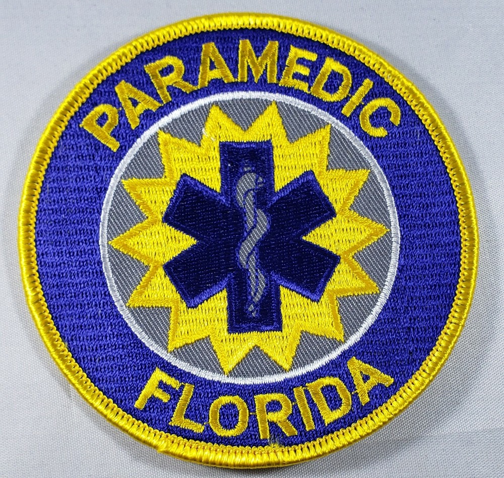 USQ211 Paramedic Florida Gold Border Patch