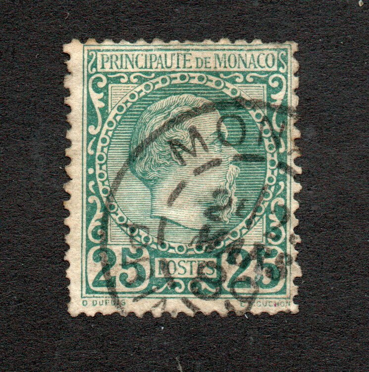 Monaco - Sc# 6 Used        /        Lot 0422284