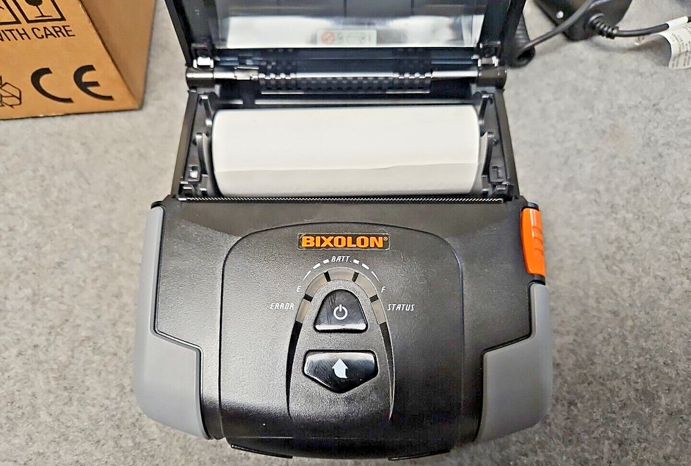 BIXOLON SPP-R400 Mobile Cordless Receipt Ticket etc Printer & Case Strap Paper +