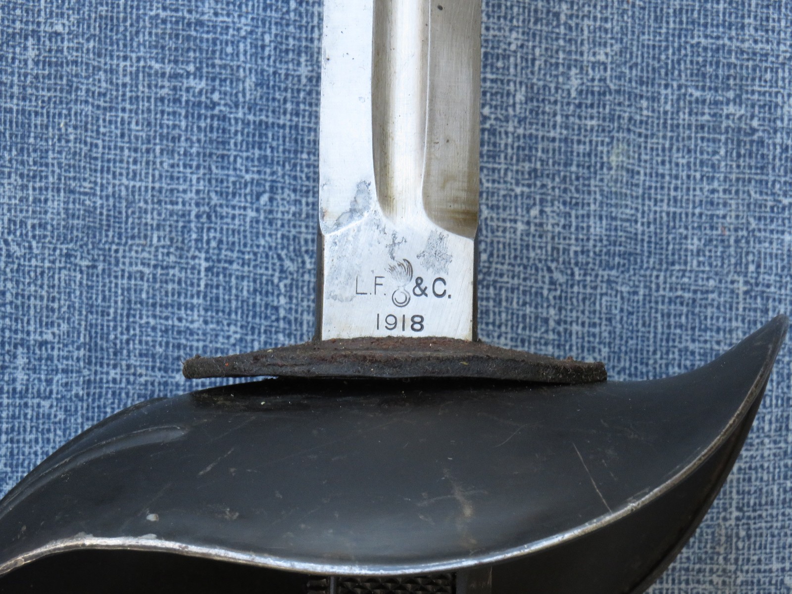 WWI US MODEL 1913 PATTON CAVALRY SWORD w SCABBARD DATED L.F.&C. 1918 EXCELLENT