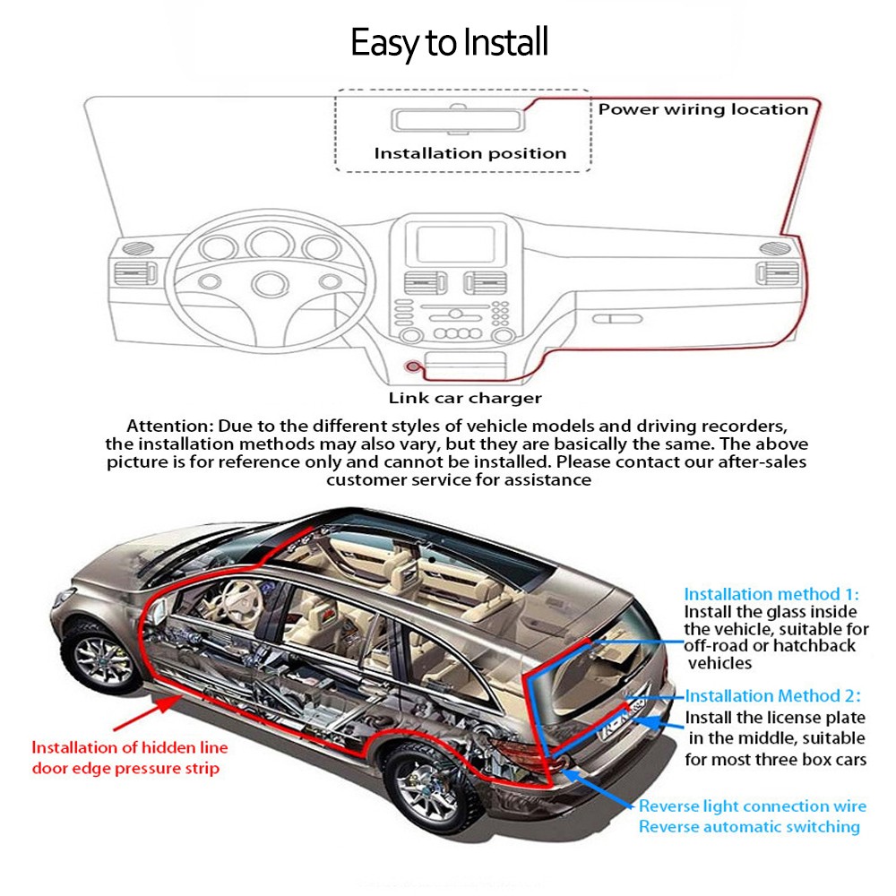 2K 4 Channels Dashboard Camera Dash Cam CAR DVR Driving Recorder 3.16 IPS Screen