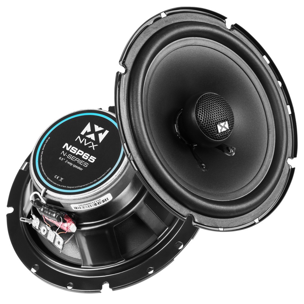 Open Box, Great - NVX NSP65 180W RMS 6.5" N-Series 2-Way Coaxial Car Speakers