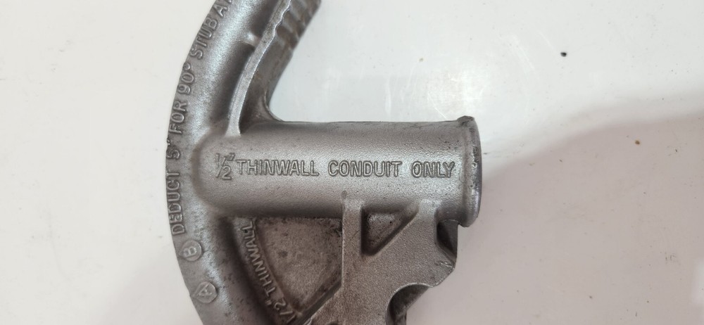 Gardner No 930 Pipe/Conduit Bender 1/2" Thinwall
