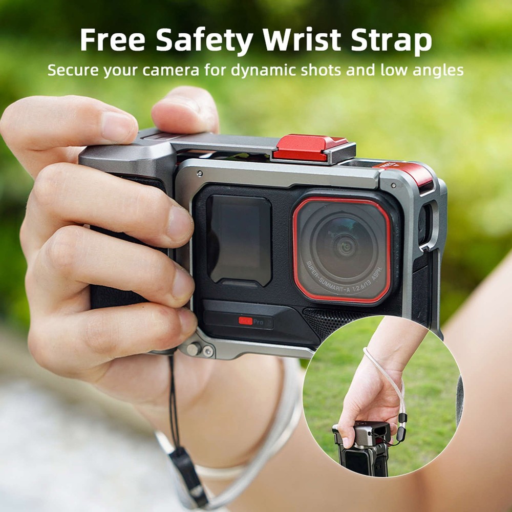 For Insta360 Ace Pro 2 Aluminum Handheld Case Grip Camera Replacement Part