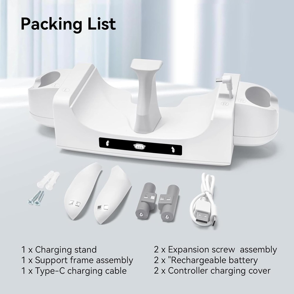 Charging Stand for Meta Quest 3 VR Handle Controller Charging Dock Storage Base