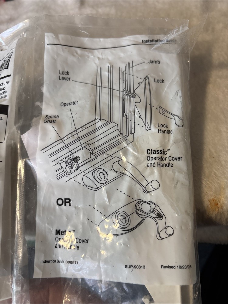 Andersen Classic Hardware Pack for EZ Enhanced Casement Windows