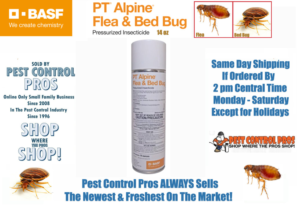 14 oz PT Alpine Flea & Bed Bug w/ IGR Aerosol Insecticide Kill Fleas Bed Bugs