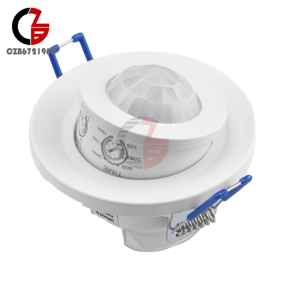 AC220-240V PIR Motion Sensor Detection Embedded Rotary Sensor 360° Motion Sensor