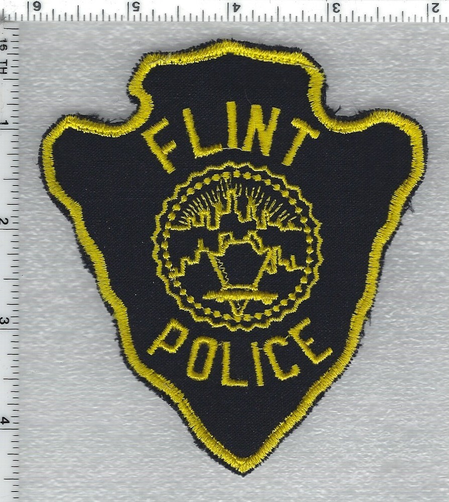 Flint Police (Michigan) Black Shoulder Patch version 3