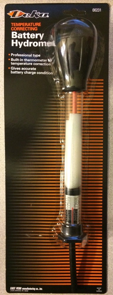 East Penn Deka Temperature Correcting Battery Hydrometer #00231